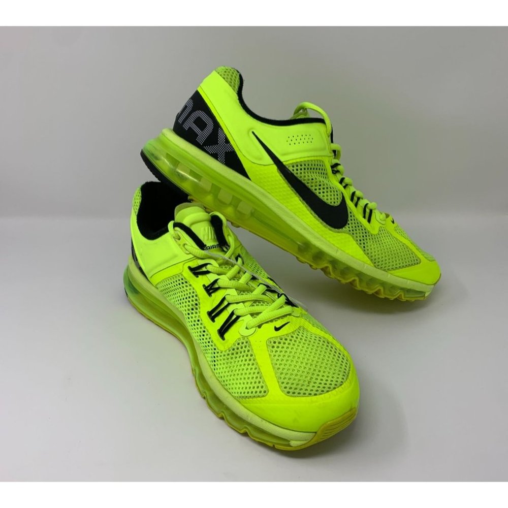 Nike Men's Air Max 2013 Volt Neon Yellow Running S
